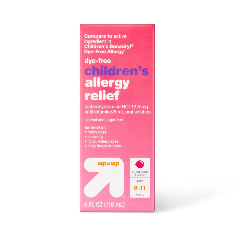 dye free children's allergy relief up & up