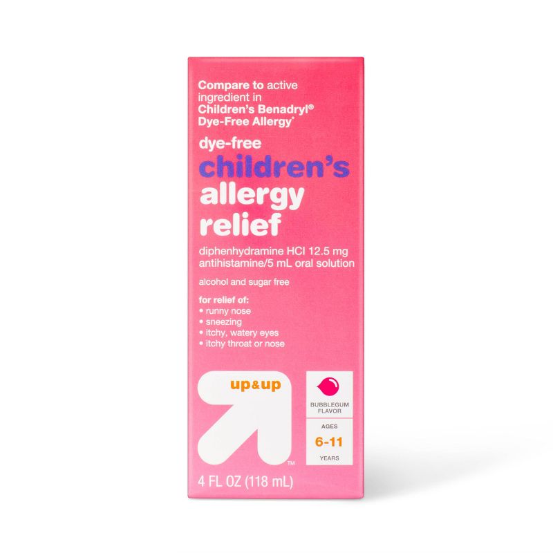 Children&#39;s Diphenhydramine Allergy Relief Liquid - Bubblegum - 4 fl oz - up &#38; up&#8482;, 1 of 5
