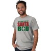 Funny Christmas Ladies Love Santa Bod Mens Graphic T Shirt Tees Brisco Brands - 4 of 4
