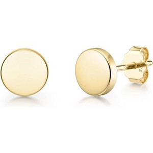 Sterling Silver Minimalist Stud Earrings Set - Gold Plated Bar, Circle & Heart, Hypoallergenic for Cartilage & Lobe - 1 of 4