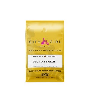 City Girl Blondie Brazil Light Roast Whole Bean Coffee - 12oz - 1 of 3