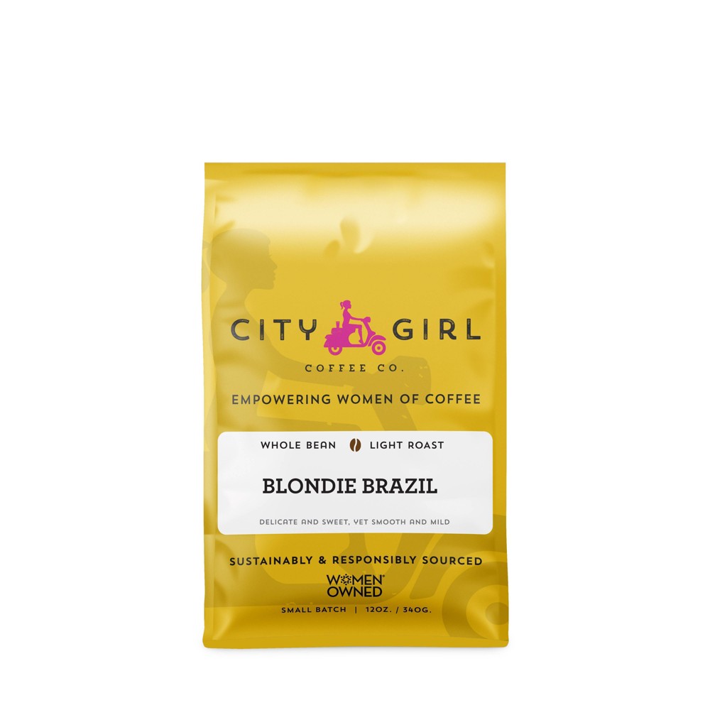 Photos - Coffee City Girl Blondie Brazil Light Roast Whole Bean  - 12oz