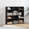 CLIHOME Media Storage Cabinet, 5-layer DVD/CD Shelf, Freestanding Decorative Bookshelf for 15 Compartments - 2 of 4