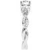 Pompeii3 1 1/4Ct Diamond & Moissanite Accent Engagement Ring in 10k Gold - 2 of 4
