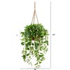 Nearly Natural 51-in Wandering Jew Artificial Plant in Hanging Basket (Real Touch) - 2 of 2