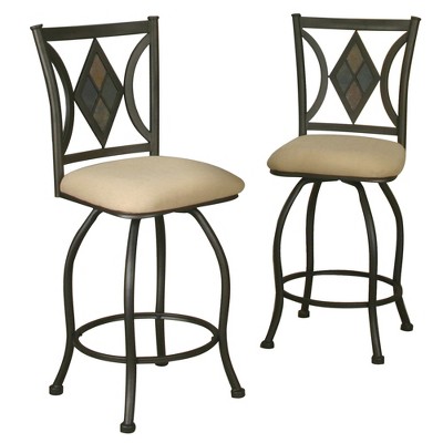 Besthom Dart 40 5 In Espresso High Back Metal Frame 24 In Bar Stool   GUEST 87462d87 3a67 482f A444 7bfe46688e81