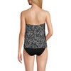 Lands' End Women's Chlorine Resistant Mesh Bandeau High Leg Fauxkini One Piece Swimsuit - 2 of 4