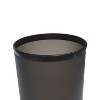 LunaLulinlk Frosted Plastic Black Wastebasket - 2 of 4