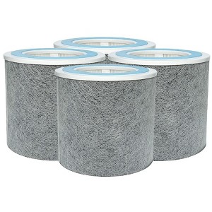 Nispira 3-in-1 HE1FKPET True HEPA Activated Carbon Filter Replacement For Shark NanoSeal Air Purifier HP102 HP100 HC452 HC450 HC451 HC452. 4 Packs - 1 of 4