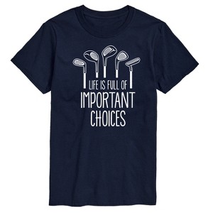 Men's - Instant Message - Life Is Full Of Important Choices Short Sleeve Graphic T-Shirt - 1 of 4
