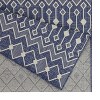 Outdoor Rugs for Living Rooms, Patios, Decks, Entryways, Camping, RV, Picnics, Three Sizes Available, Blue Lozenge Pattern - 2 of 2