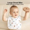 KeaBabies 8-Pack Organic Baby Bibs for Boy, Girl, Drool Bibs, Baby Bib for Girls, Boys,  Newborn Teething Bibs - 2 of 4
