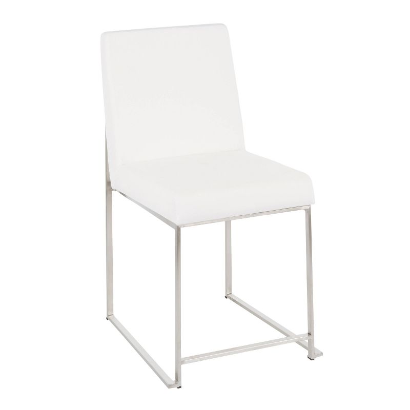 Set of 2 High Back Fuji Contemporary Dining Chairs - LumiSource, 3 of 15