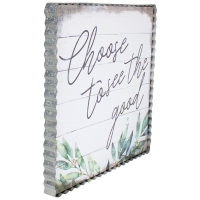White Metal Framed Floral Canvas Wall Art 12"