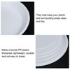 Unique Bargains Home Garden Round Plastic Plant Saucers 6 Pcs - 3 of 4