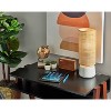 Sheffield Table Lantern White - Adesso: Rattan Shade, Nautical Design, ETL Listed, No Assembly Required - 3 of 4