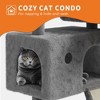 Large Cat Tree for Big Cats, Multi-Level Cat Tower for Indoor Cats, Scratching Post,Condo,Platforms,Cat Tunnel,Hammock,Feeding Station,Pet Play House - 4 of 4