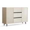 Luck Live 47.24in press-to-open cabinet door with three storage drawers - 3 of 4
