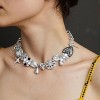 Gothic Black Heart Choker | Y2K Chunky Star Necklace Vintage Set - 4 of 4