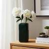 Modern Decorative Vase - Textured Ceramic Flower Holder - Stylish Home & Office Accent for Living Room & Bedroom - 2 of 4