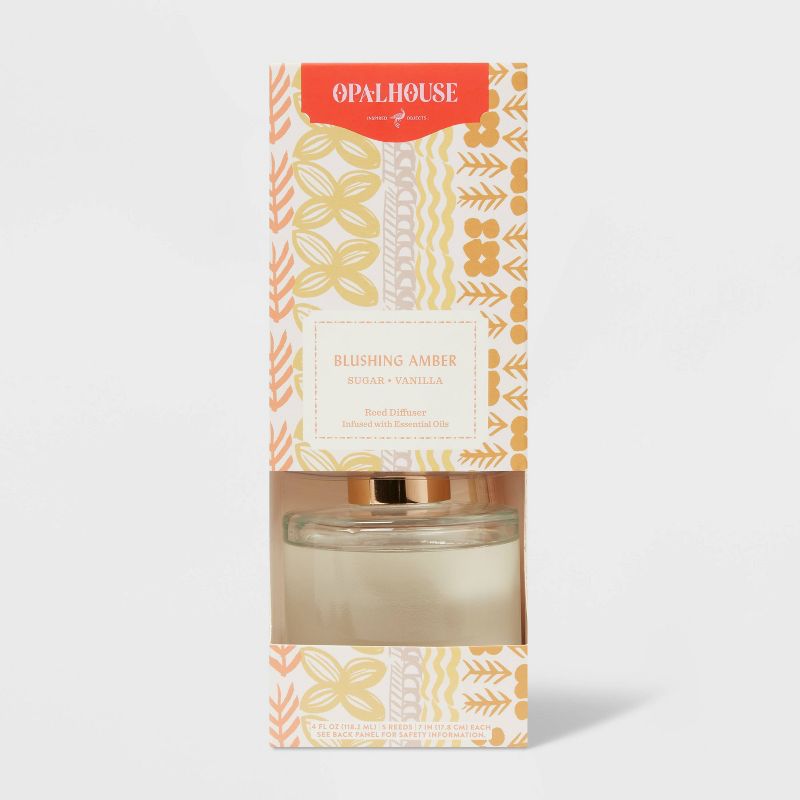 4 fl oz Blushing Amber Oil Reed Diffuser - Opalhouse&#8482;, 1 of 5