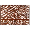Grungis Matrix Metal Decorative Patio Screens,Freestanding Privacy Fence Panels Screen for Deck Balcony Patio,Leaf Shape,76" H×48" W - 3 of 4