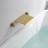 SUMERAIN Waterfall Tub Faucet Wall Mount Bathtub Faucet with  Rough-in Valve Brushed Gold Tub Filler - 2 of 4