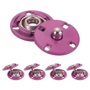 Unique Bargains Alloy Invisible Durable High Hardness Buckle Fasteners Press Studs Buttons 5 Pcs - 1 of 4