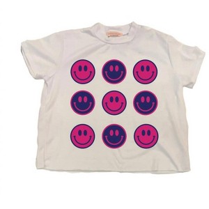 Girl Kid's Smiley Tee - Stoopher & Boots - 1 of 1