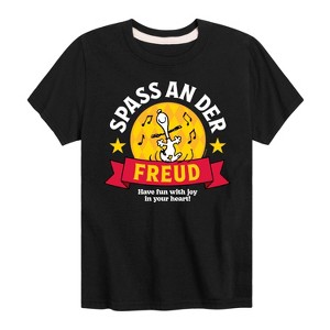 Boys' - Peanuts - Snoopy Spass An Der Freud Short Sleeve Graphic T-Shirt - 1 of 4