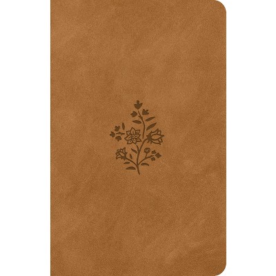 ESV Premium Gift Bible (Trutone, Nubuck Caramel, Wildflower Design) - (Leather Bound)