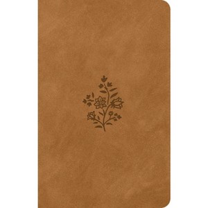 ESV Premium Gift Bible (Trutone, Nubuck Caramel, Wildflower Design) - (Leather Bound) - 1 of 1