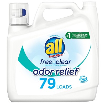 All Ultra Free Clear Odor Relief HE Liquid Laundry Detergent - 141oz