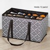 The Lakeside Collection Collapsible 12-Pair Fabric Shoe Organizer for Closets - 3 of 3
