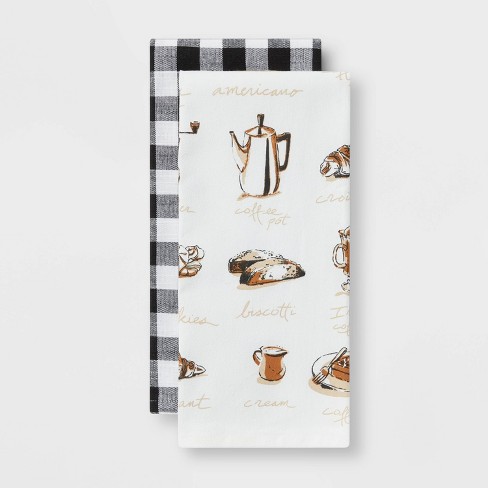 Details about   Opalhouse Hot Cocoa 2pk Cotton Kitchen Tea Towels 30 x 30 A7 