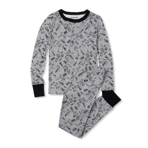 Lands' End Kids Pattern Snug Fit Pajama Set - 1 of 2