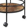 Breighton Home Designs2Go Charlie Serving Bar Cart in Barnwood/Black - 4 of 4