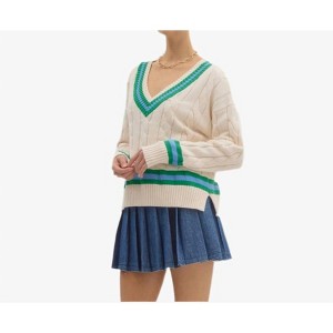 Women's Malibu V-neck Sweater - Style USA - 1 of 4