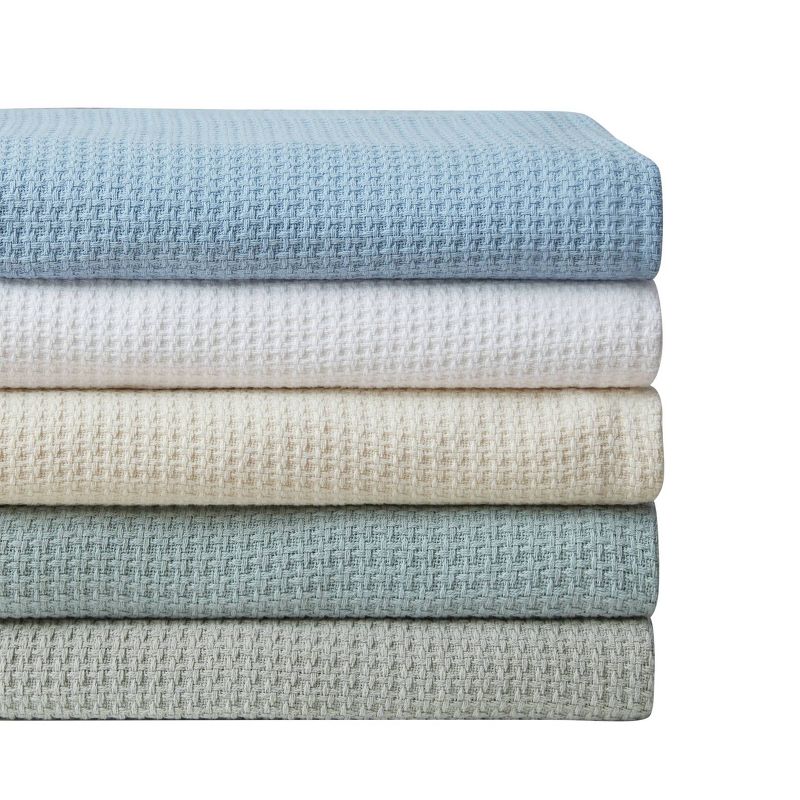 Woven Solid Bed Blanket Coast Blue - Tommy Bahama, 6 of 10