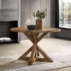 Dexmalle Cross-Buck Wood 5-Piece Dining Set - 3 of 4