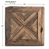 Uttermost Rennick Reclaimed Wood Wall Art – Rustic Square Pine Decor, 21"x21", Natural Weathered Finish - 3 of 3