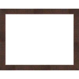 Amanti Art Wildwood Brown Narrow Framed Magnetic Dry Erase Board - 1 of 4