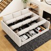 Belffin 9 Seats Chenille Modular Sectional Sofa Sleeper Couch with Storage for Living Room - 3 of 4