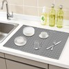 REGALWOVEN Easy Clean Heat Resistant-Silicone Dish Drying Mat for Kitchen Counter 1 Pc - 2 of 4