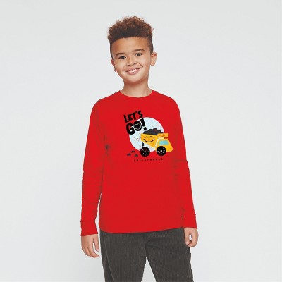 The Juniper Shop SmileyWorld Let's Go Dump Truck Youth Long Sleeve Tee