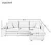 87.4" L-Shaped Sectional Sleeper Sofa Bed with Storage - 2 of 4