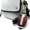 Wrapables 10 Pack Chapstick Holder Keychain with 10 Pieces Metal Clasps, Football - 4 of 4