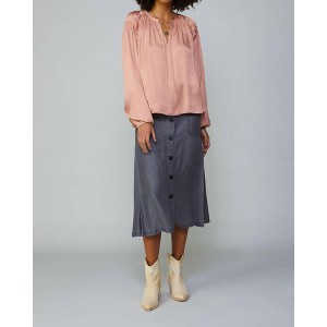 Women's Ruffled Shoulder Blouse - current air - 1 of 4