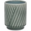 Cheung's Parlora Crossed Diagonal Pattern Straight Side Ceramic Pot - Small - Green - 2 of 4