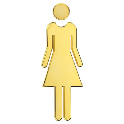 Unique Bargains Self-Adhesive Decor Office Business Women Restroom Sign